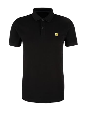 s.Oliver Herren Poloshirt (DE/NL/SE/PL, Alphanumerisch, 3XL, Regular, Regular, schwarz/Gold) von s.Oliver