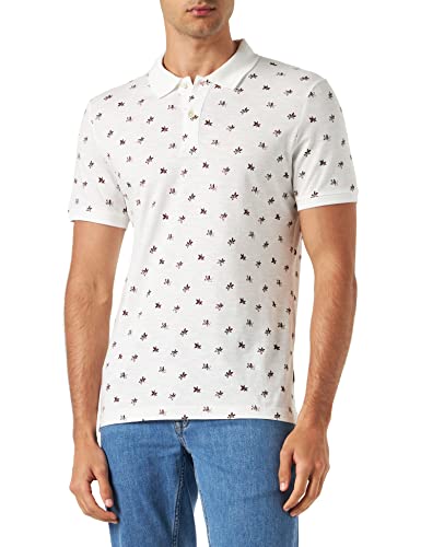 s.Oliver Herren Poloshirt Kurzarm, Weiß, L von s.Oliver