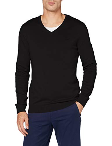 s.Oliver Feinstrickpulli mit V-Ausschnitt Black 3XL von s.Oliver