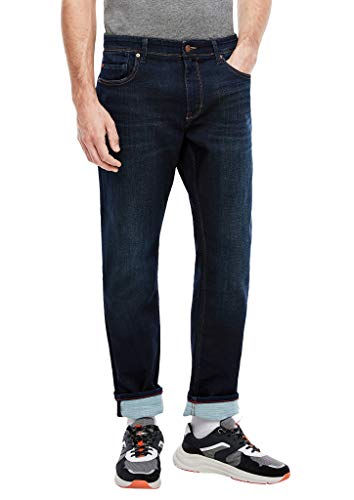 s.Oliver Herren Regular Fit Jeans, Dark Blue, 30W 34L EU von s.Oliver