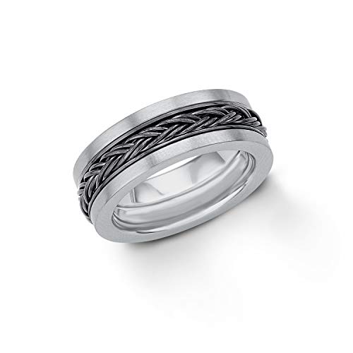 s.Oliver Ring Edelstahl Herren Ringe, Grau, Kommt in Schmuck Geschenk Box, 2012482 von s.Oliver