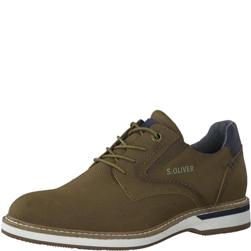 s.Oliver Herren Schnürschuhe Freizeit Bequem, Braun (Cognac), 41 EU von s.Oliver