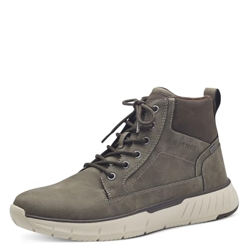 s.Oliver Herren Schnürstiefel Winter Gefüttert, Grau (DARK GREY), 43 von s.Oliver