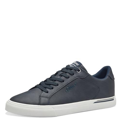 s.Oliver Herren Sneaker flach Zeitlos Bequem, Blau (Navy), 46 von s.Oliver