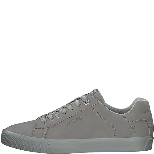 s.Oliver Herren Sneaker flach mit Schnürsenkeln Bequem, Braun (Taupe), 42 EU von s.Oliver