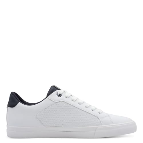 s.Oliver Herren Sneaker flach Zeitlos Bequem, Weiß (White), 42 EU von s.Oliver