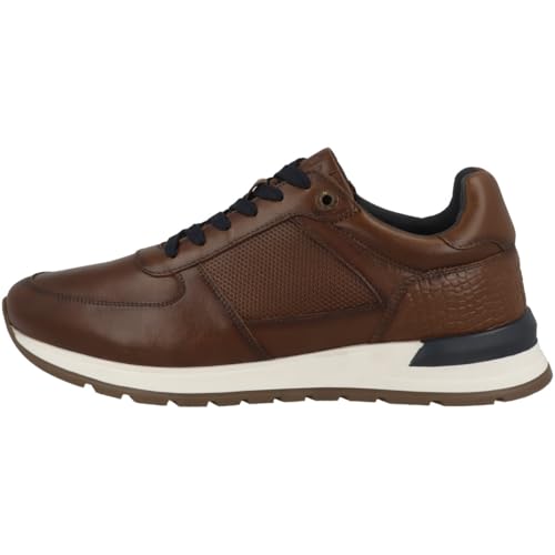 s.Oliver Herren Sneaker flach zum Schnüren, braun (Dark Cognac), 42 von s.Oliver