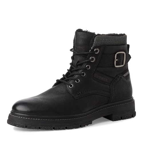 s.Oliver Herren Stiefel zum Schnüren aus Leder Gefüttert, Schwarz (Black), 41 EU von s.Oliver