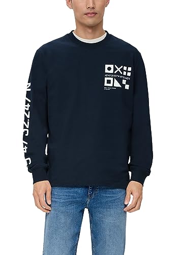 s.Oliver Herren 2135703 Sweatshirt, Blau, M von s.Oliver