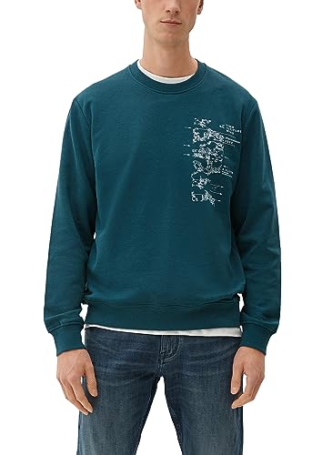 s.Oliver Herren Sweatshirt Langarm Blue Green 3XL von s.Oliver