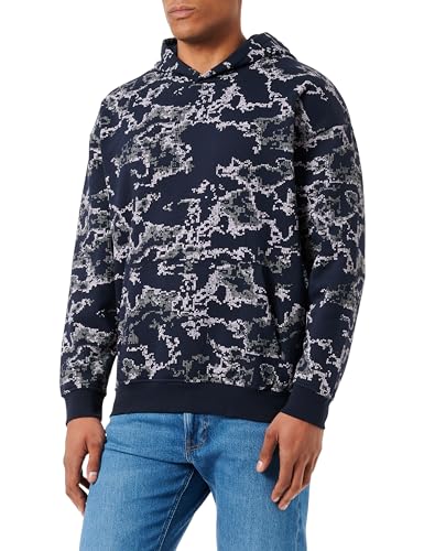 s.Oliver Herren Sweatshirt Langarm mit Kapuze Blue L von s.Oliver