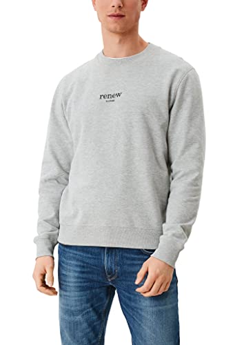 s.Oliver Men's 130.10.202.14.140.2109641 Sweatshirt, Light Melange, M von s.Oliver