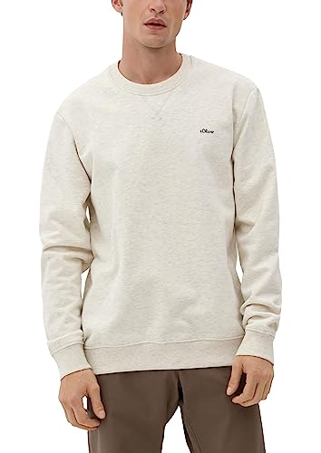 s.Oliver Herren Sweatshirts met lange mouwen Sweatshirts langarm, Cream, S EU von s.Oliver