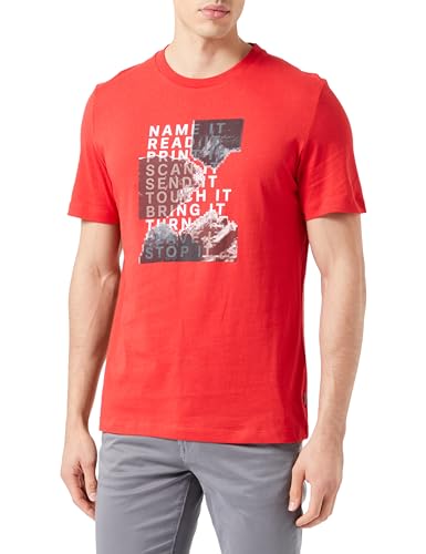 s.Oliver Herren T-Shirt,Kurzarm RED, M von s.Oliver
