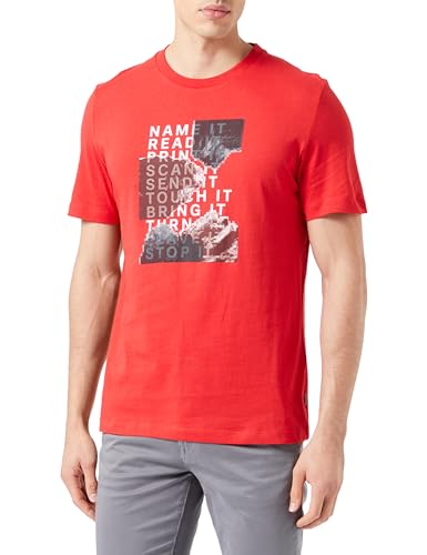 s.Oliver Herren T-Shirt,Kurzarm RED, S von s.Oliver