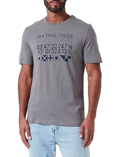 s.Oliver Herren T-Shirt Kurzarm Grey M von s.Oliver