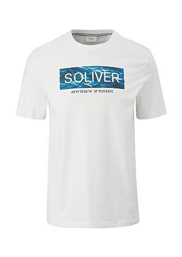 s.Oliver Herren T-Shirt Kurzarm White S von s.Oliver