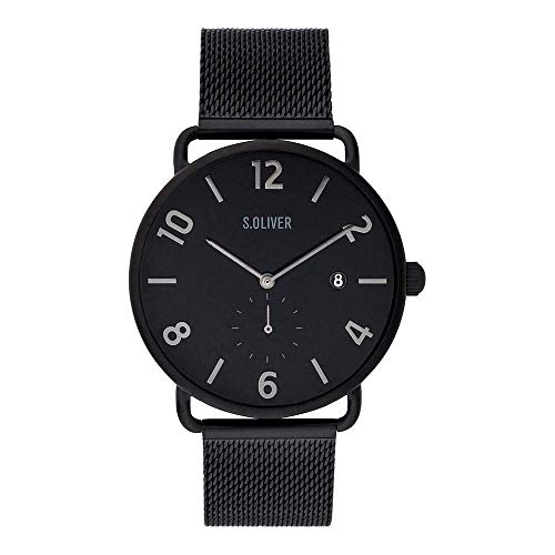 s.Oliver HerrenArmbanduhr Analog Quarz massives Edelstahl SO-3717-MQ von s.Oliver