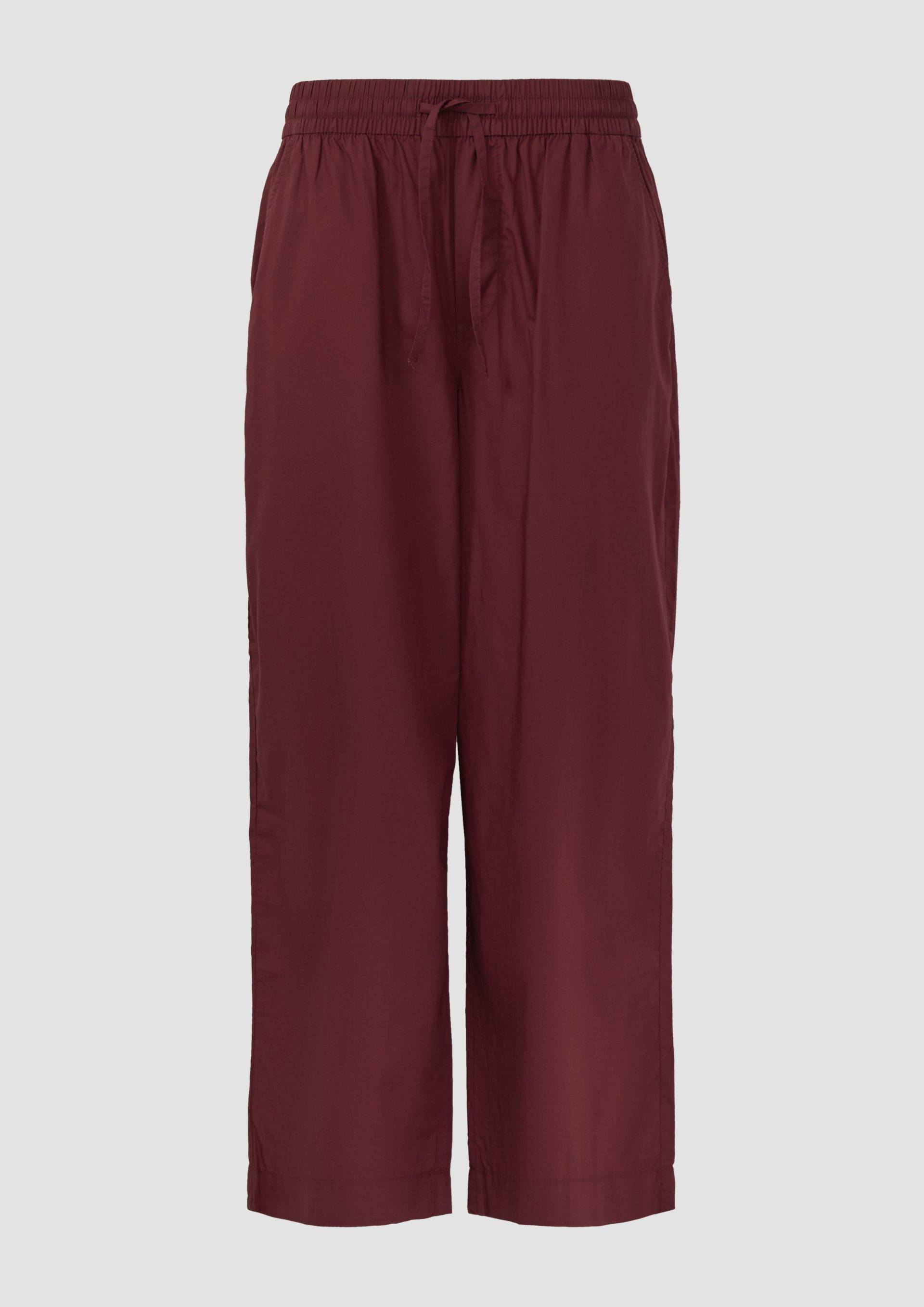 s.Oliver - High Rise Culotte mit Elastikbund und Eingrifftaschen, Damen, rot s.Oliver - High Rise Culotte mit Elastikbund und Eingrifftaschen, Damen, rot von s.Oliver