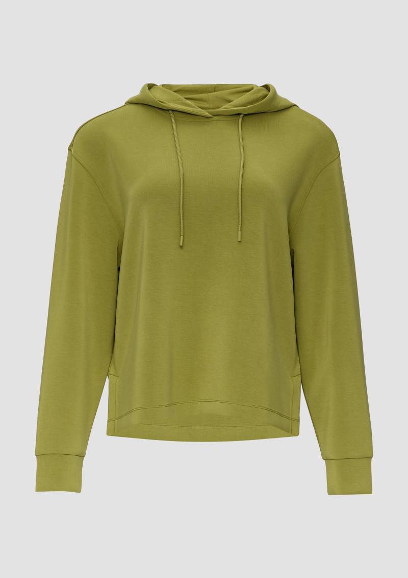 s.Oliver - Hoodie aus Scuba im Relaxed Fit, Damen, grün von s.Oliver