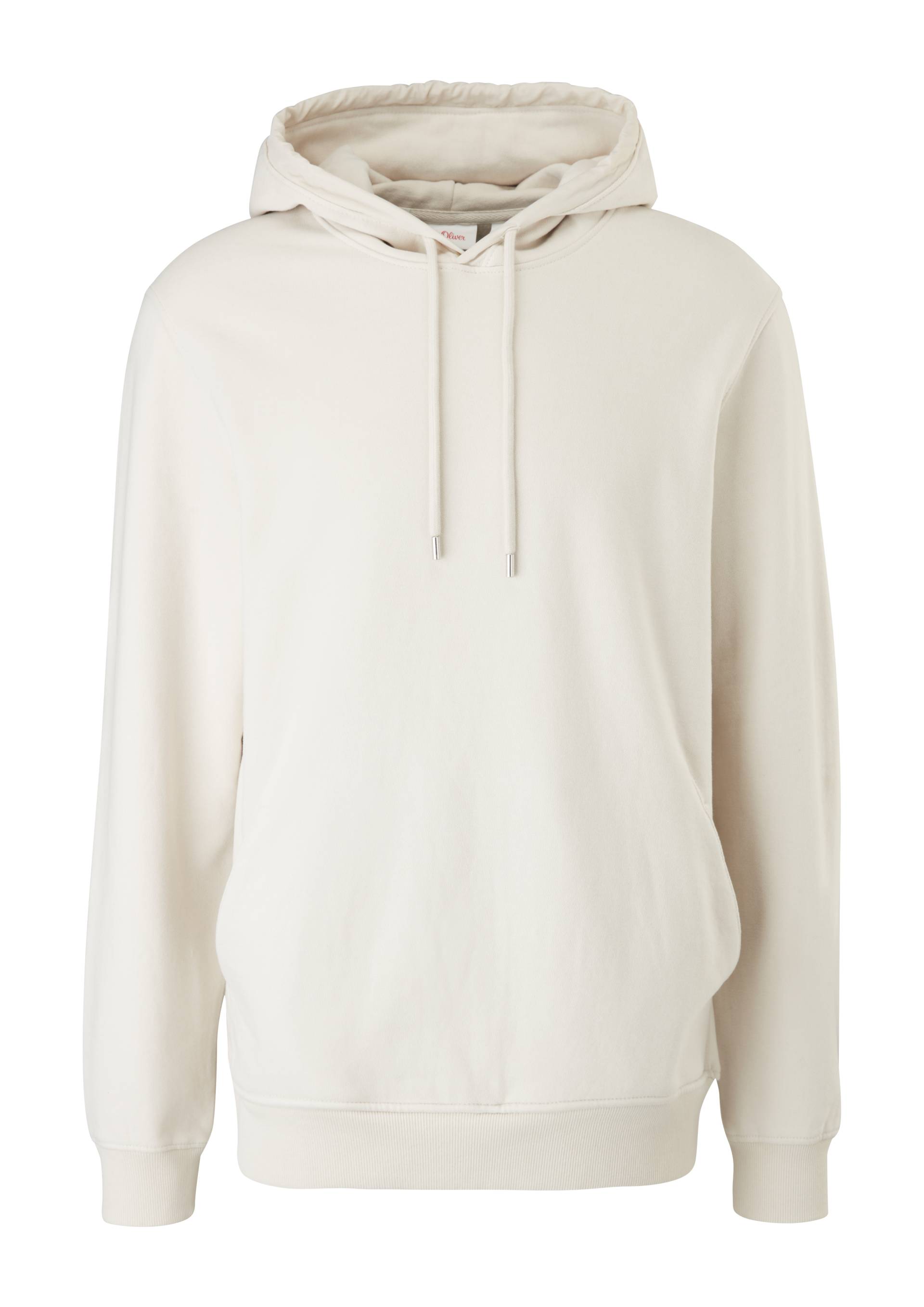 s.Oliver - Hoodie aus Sweat, Herren, creme von s.Oliver