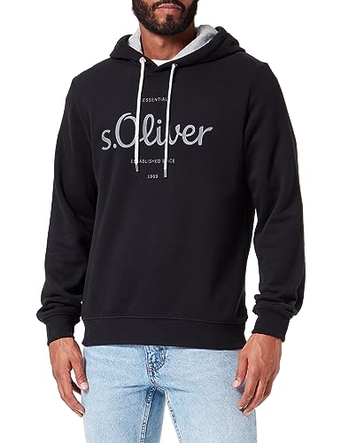 s.Oliver Hoodie mit Frontprint schwarz L von s.Oliver