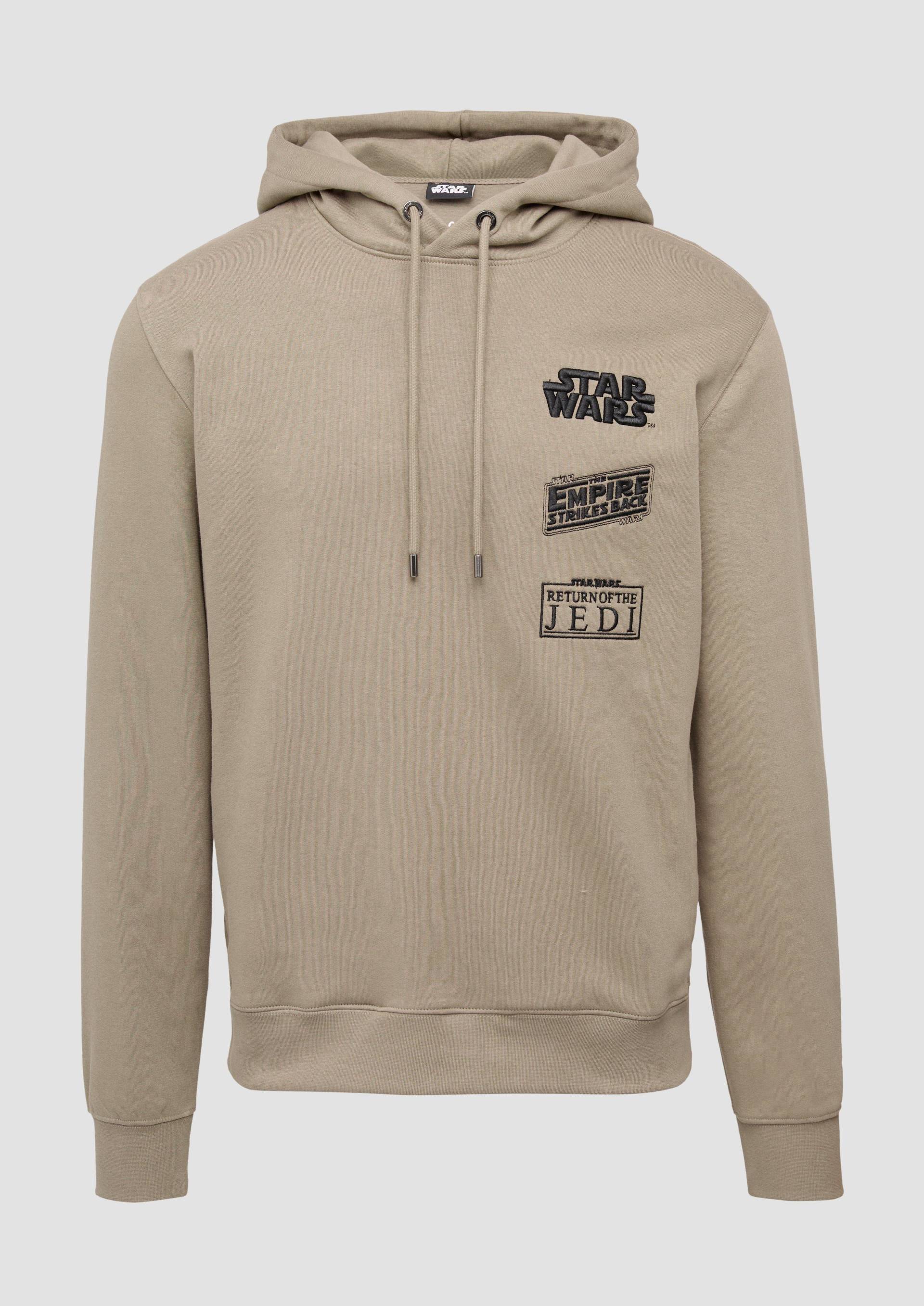 s.Oliver - Hoodie mit Starwars®-Artwork, Herren, braun von s.Oliver
