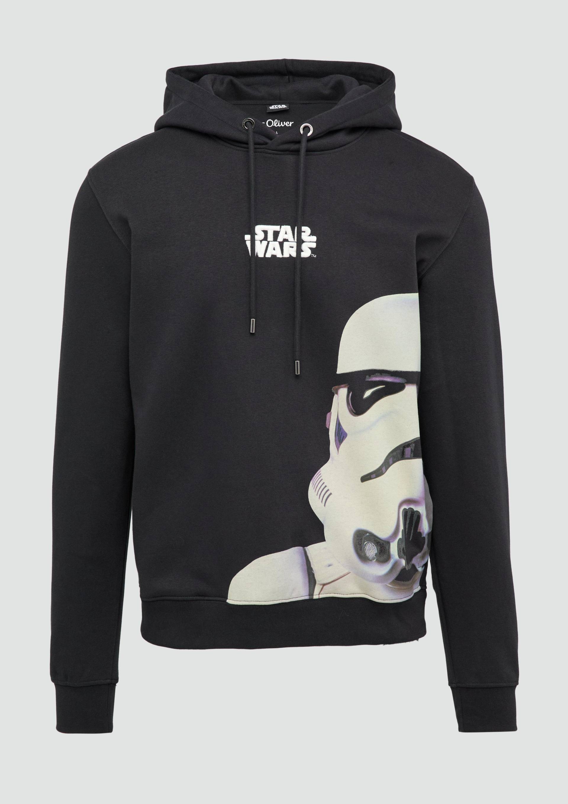 s.Oliver - Hoodie mit Starwars®-Artwork, Herren, schwarz von s.Oliver