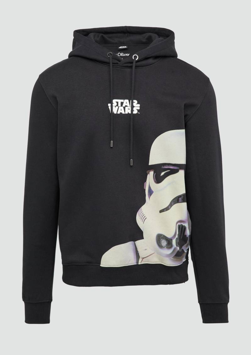 s.Oliver - Hoodie mit Starwars®-Artwork, Herren, schwarz von s.Oliver