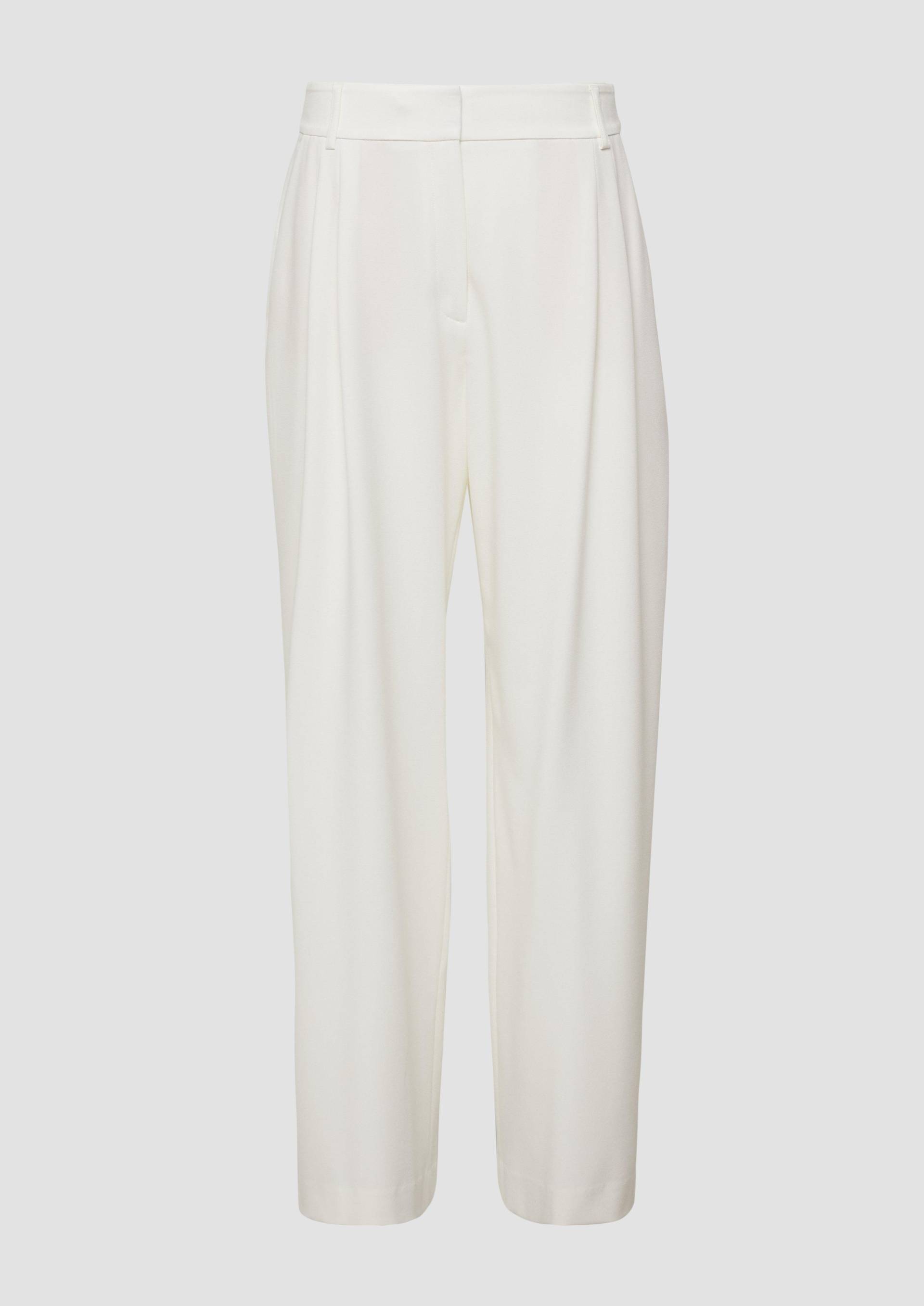 s.Oliver - Hose mit Extra Wide Leg und Crêpe-Struktur, Damen, creme s.Oliver - Hose mit Extra Wide Leg und Crêpe-Struktur, Damen, creme von s.Oliver