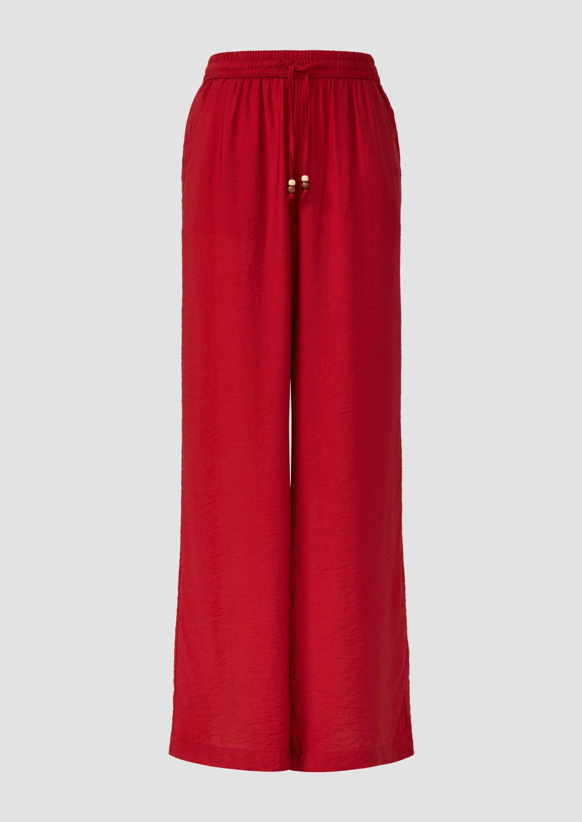s.Oliver - Wide-Leg-Hose im Relaxed Fit aus Viskosemix, Damen, rot s.Oliver - Wide-Leg-Hose im Relaxed Fit aus Viskosemix, Damen, rot von s.Oliver