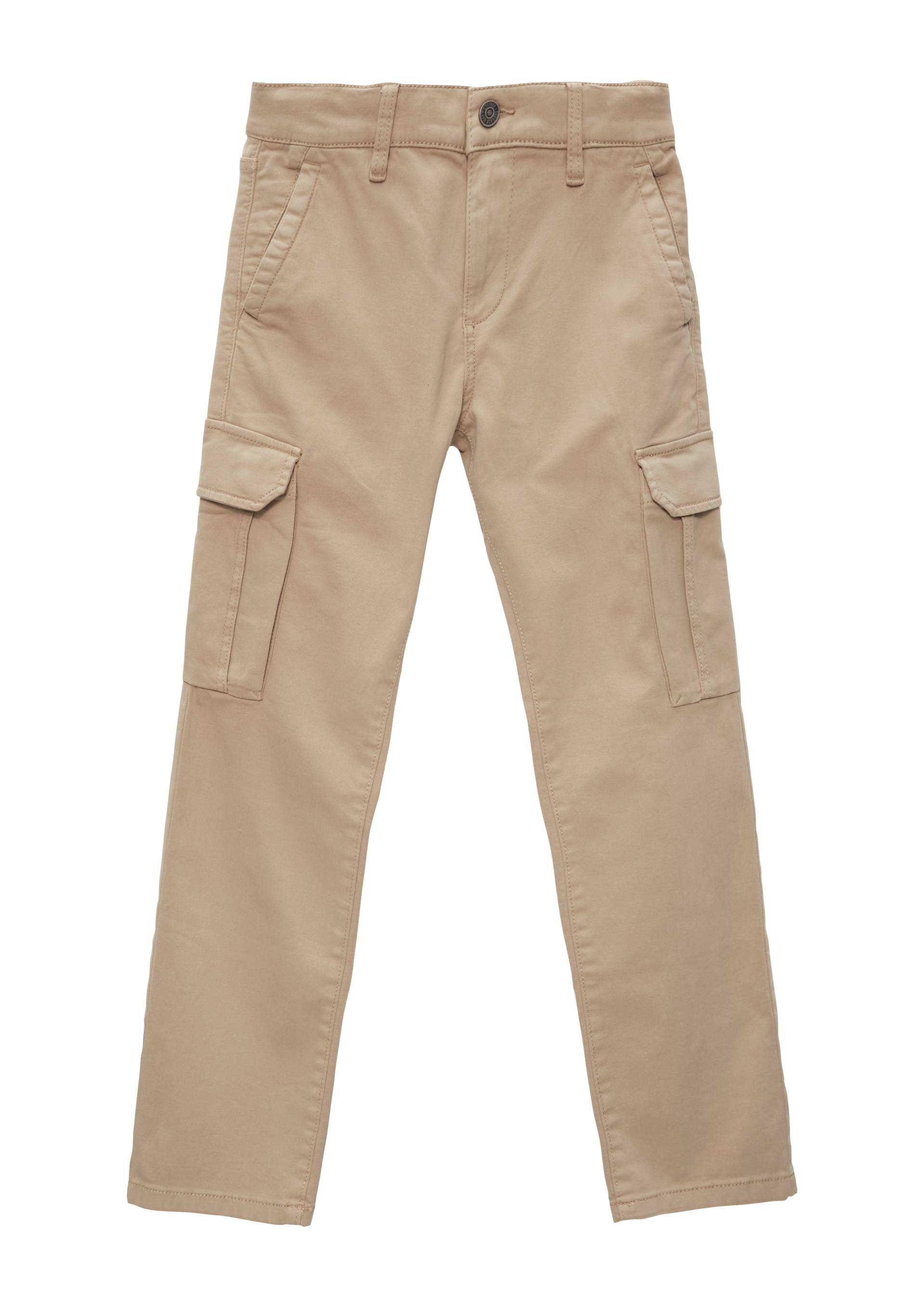 s.Oliver - Hose Pete / Regular Fit / Medium Rise / Straight Leg / Cargotaschen, Jungen, braun von s.Oliver