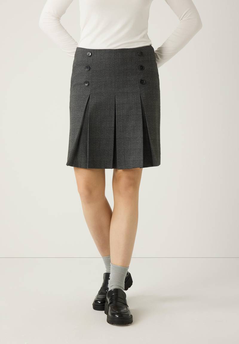 MORE & MORE - karierter Faltenrock schwarz - Gr. - 44 von MORE & MORE