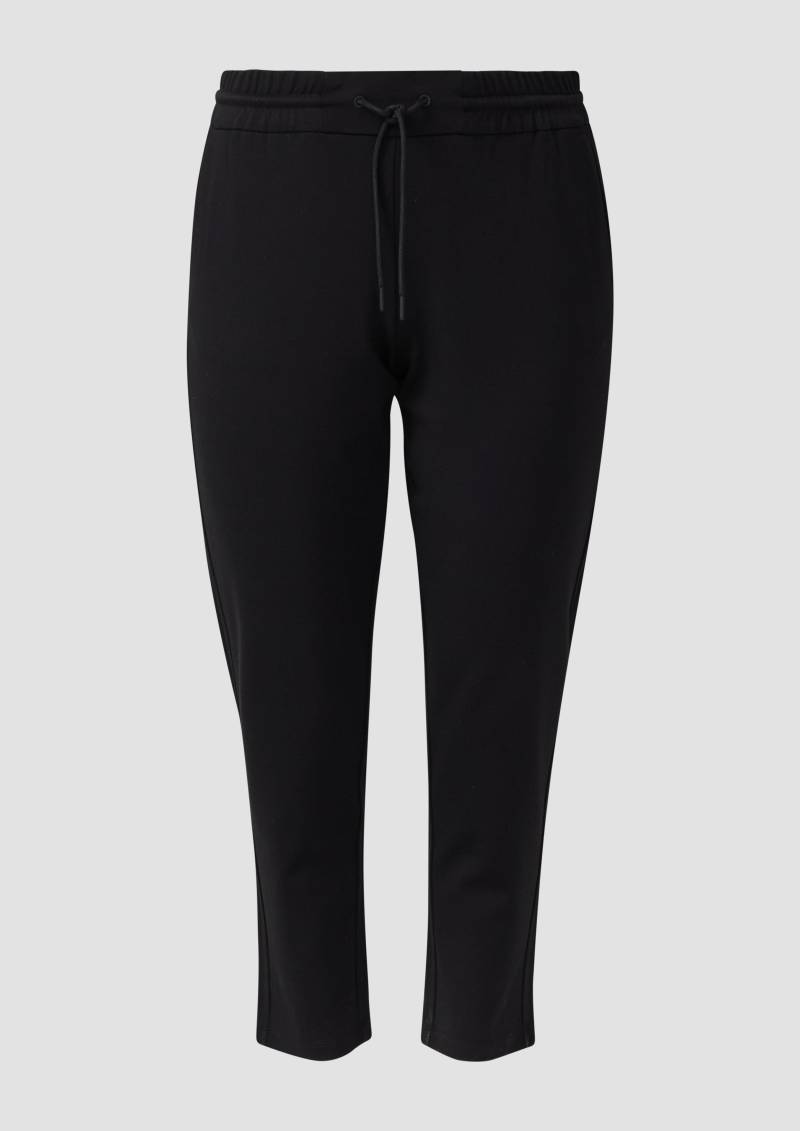 s.Oliver - Interlock-Jogpants mit Elastikbund, Damen, schwarz von s.Oliver
