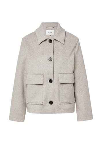 s.Oliver Jacke aus Wollmix im Relaxed Fit mit aufgesetzten Taschen beige 36 s.Oliver Jacke aus Wollmix im Relaxed Fit mit aufgesetzten Taschen beige 36 von s.Oliver