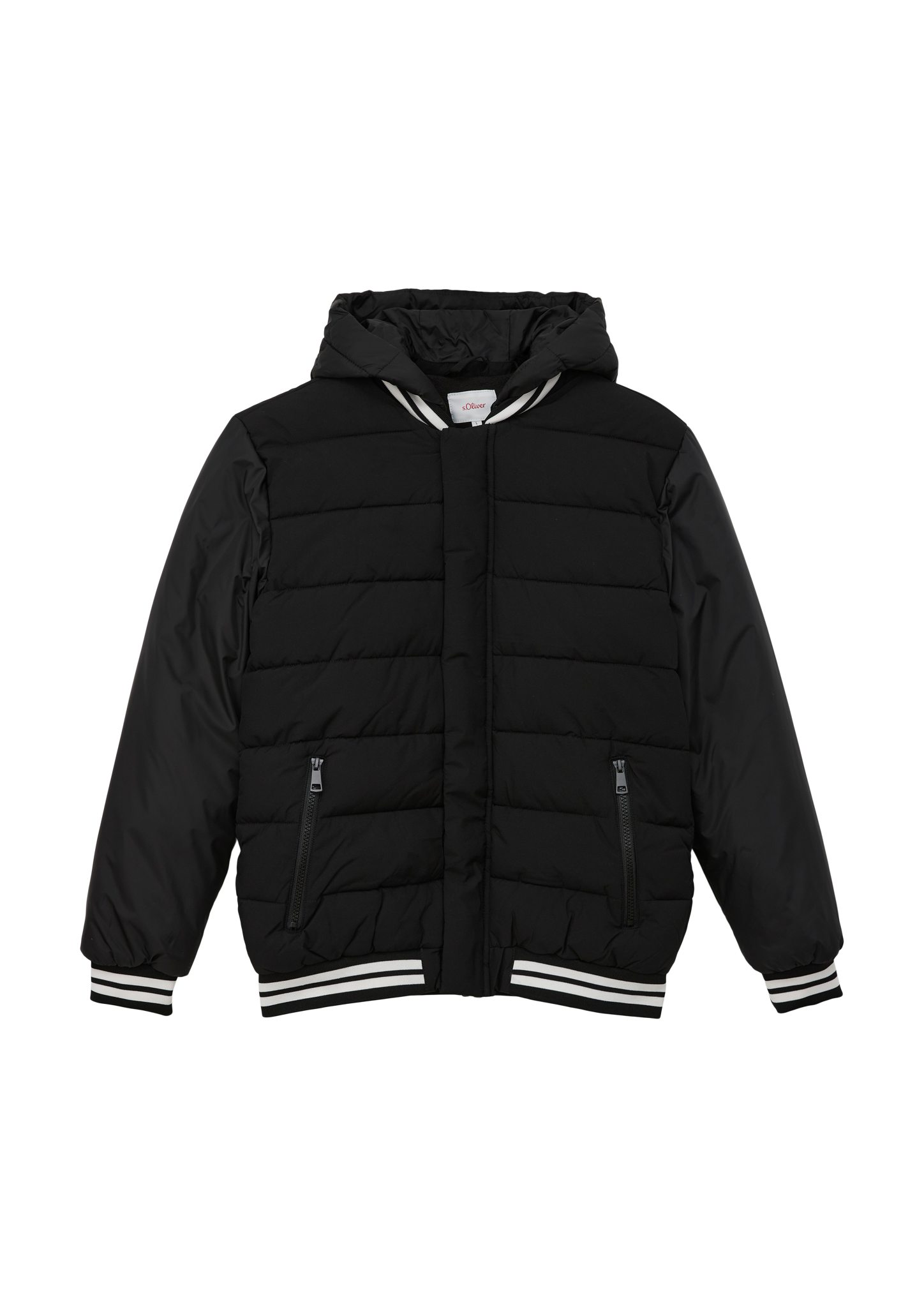 s.Oliver - Jacke im Fabricmix, Jungen, schwarz von s.Oliver