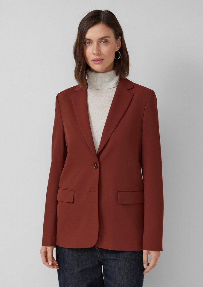 s.Oliver Jackenblazer Indoor-Blazer Twillblazer mit leichtem Futter von s.Oliver