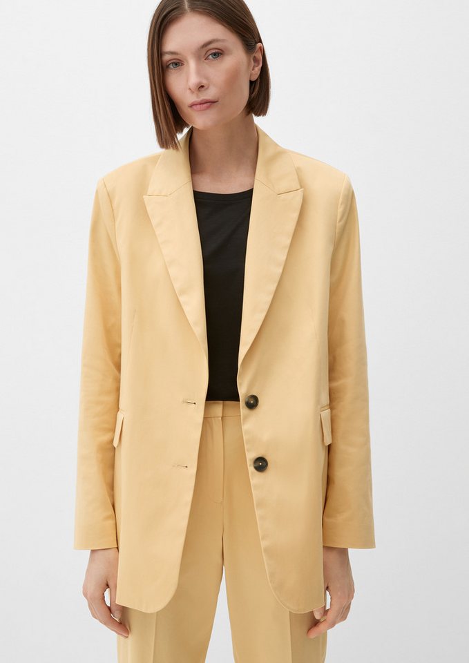 s.Oliver Jackenblazer Indoor-Blazer Blazer aus Baumwollstretch von s.Oliver