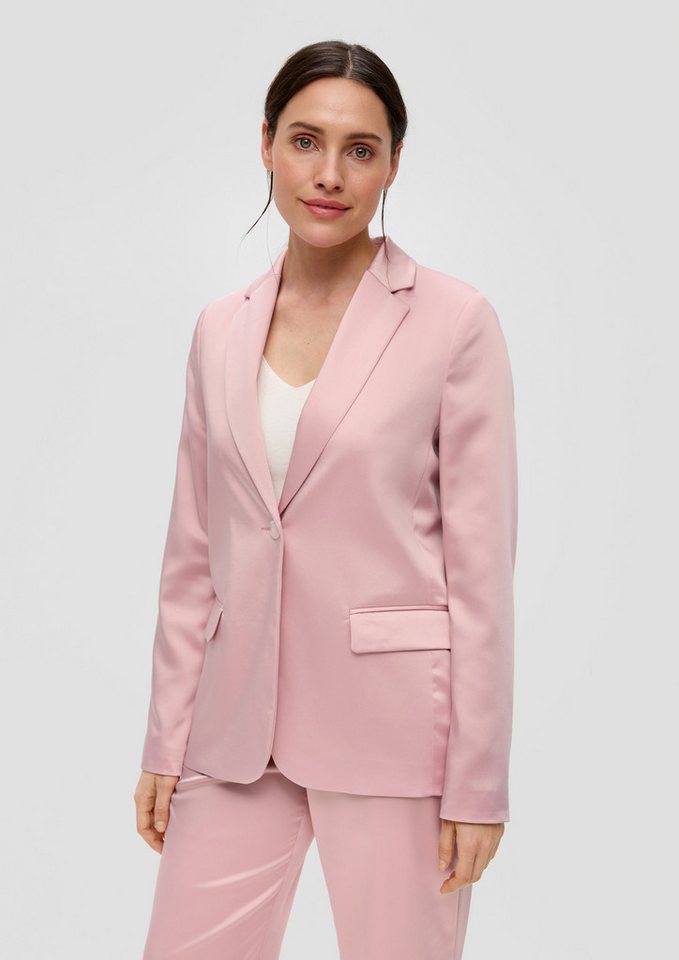 s.Oliver Jackenblazer Indoor-Blazer Blazer mit glatter Struktur von s.Oliver