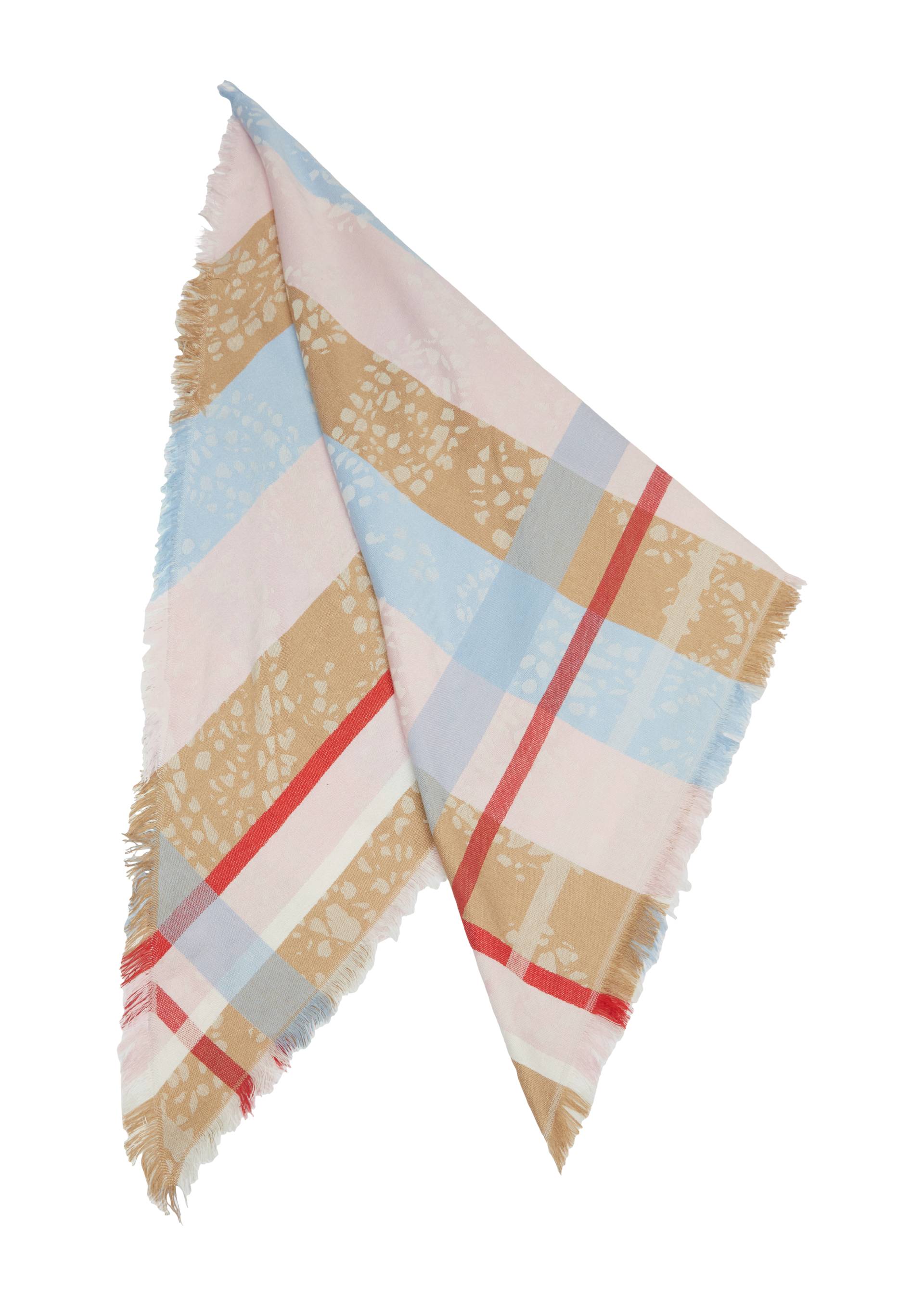 s.Oliver - Jacquard-Schal mit abstraktem Paisleymuster, Damen, mehrfarbig|pink von s.Oliver