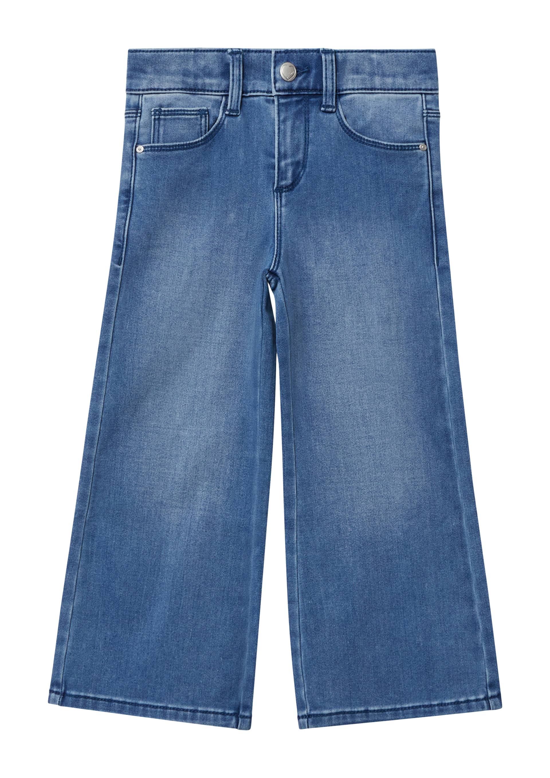 s.Oliver - Jeans / Regular Fit / High Rise / Wide Leg / Weitenregulierung innen / soft & warm, Kinder, blau von s.Oliver