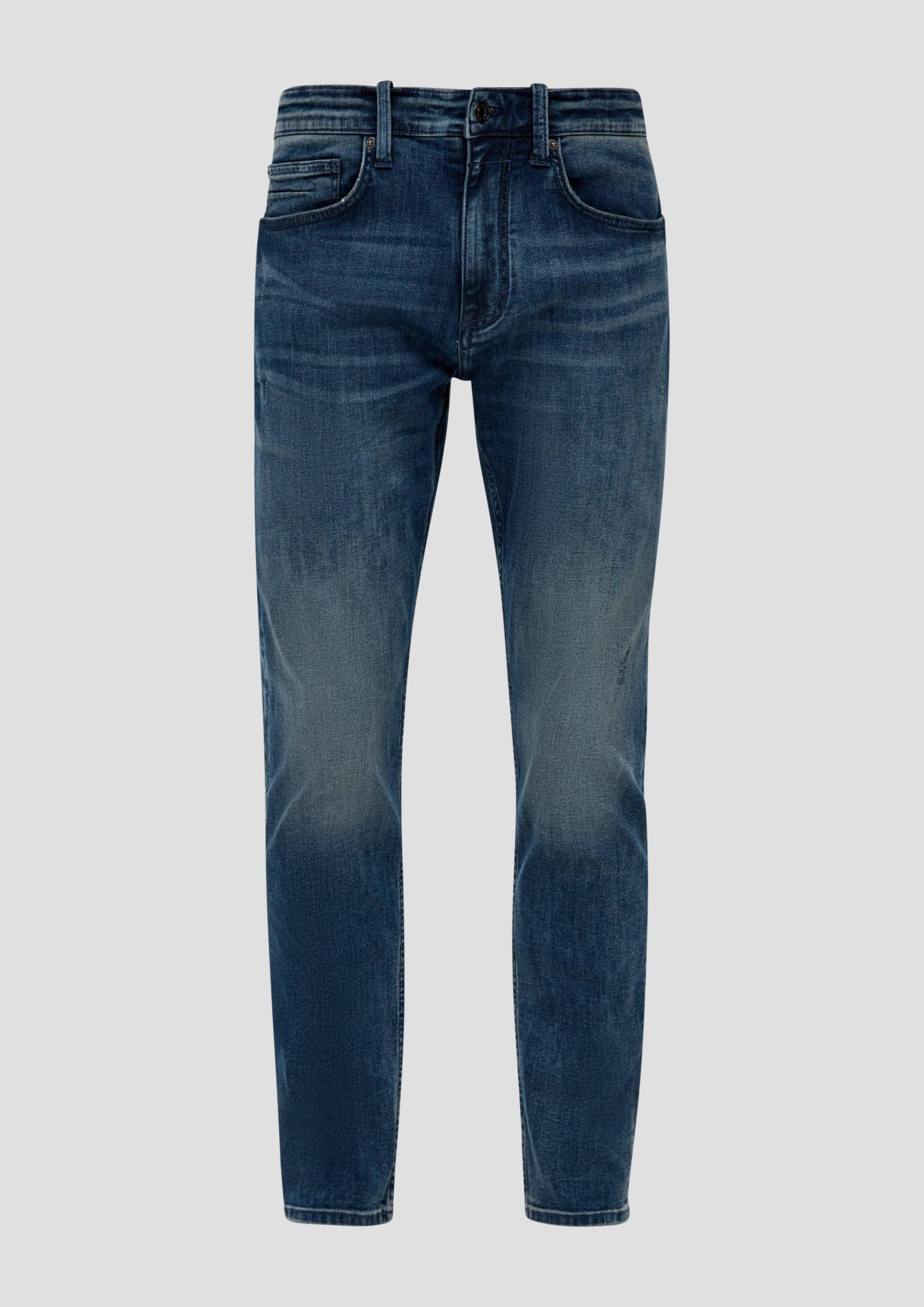 s.Oliver - Jeans / Regular Fit / Mid Rise / Tapered Leg / 5-Pocket-Stil, Herren, blau von s.Oliver