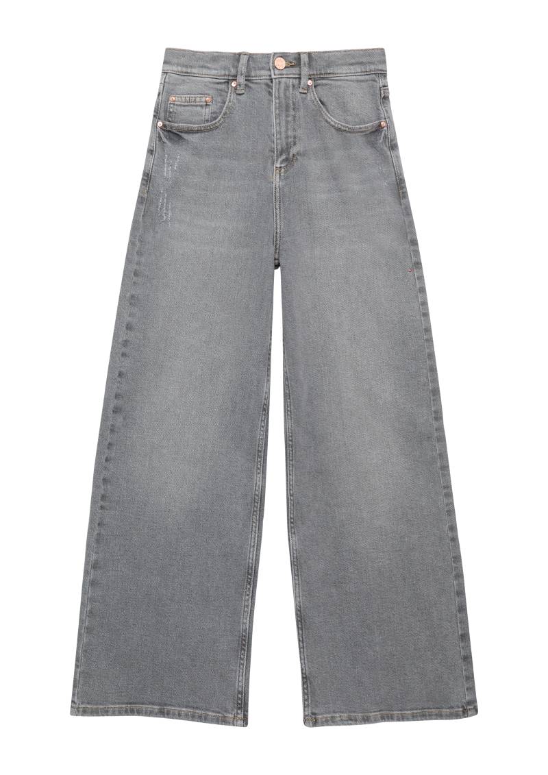 s.Oliver - Jeans / Regular Fit / Super High Rise / Wide Leg, Mädchen, grau von s.Oliver