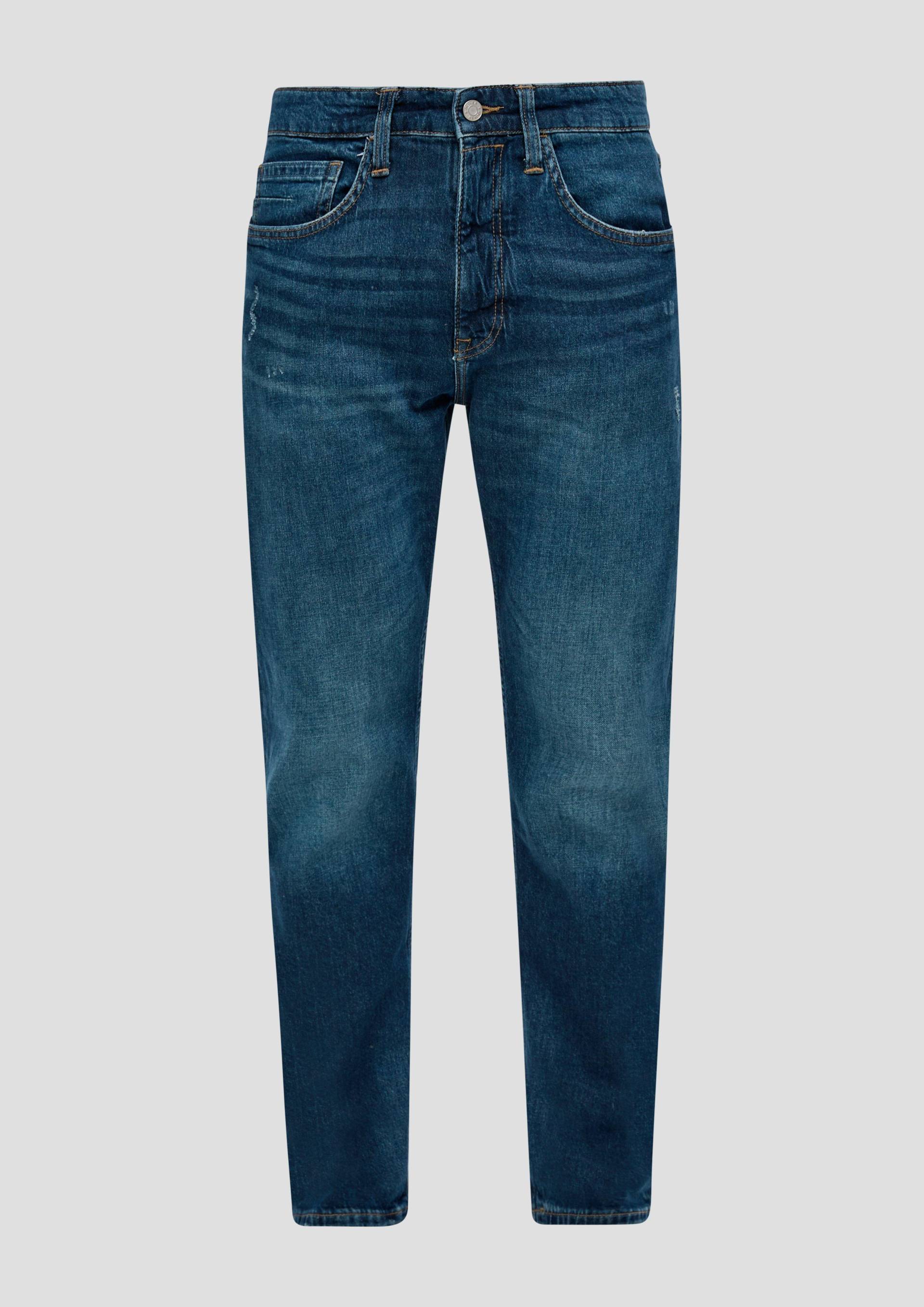 s.Oliver - Jeans / Regular fit / High rise / Tapered leg, Herren, blau von s.Oliver