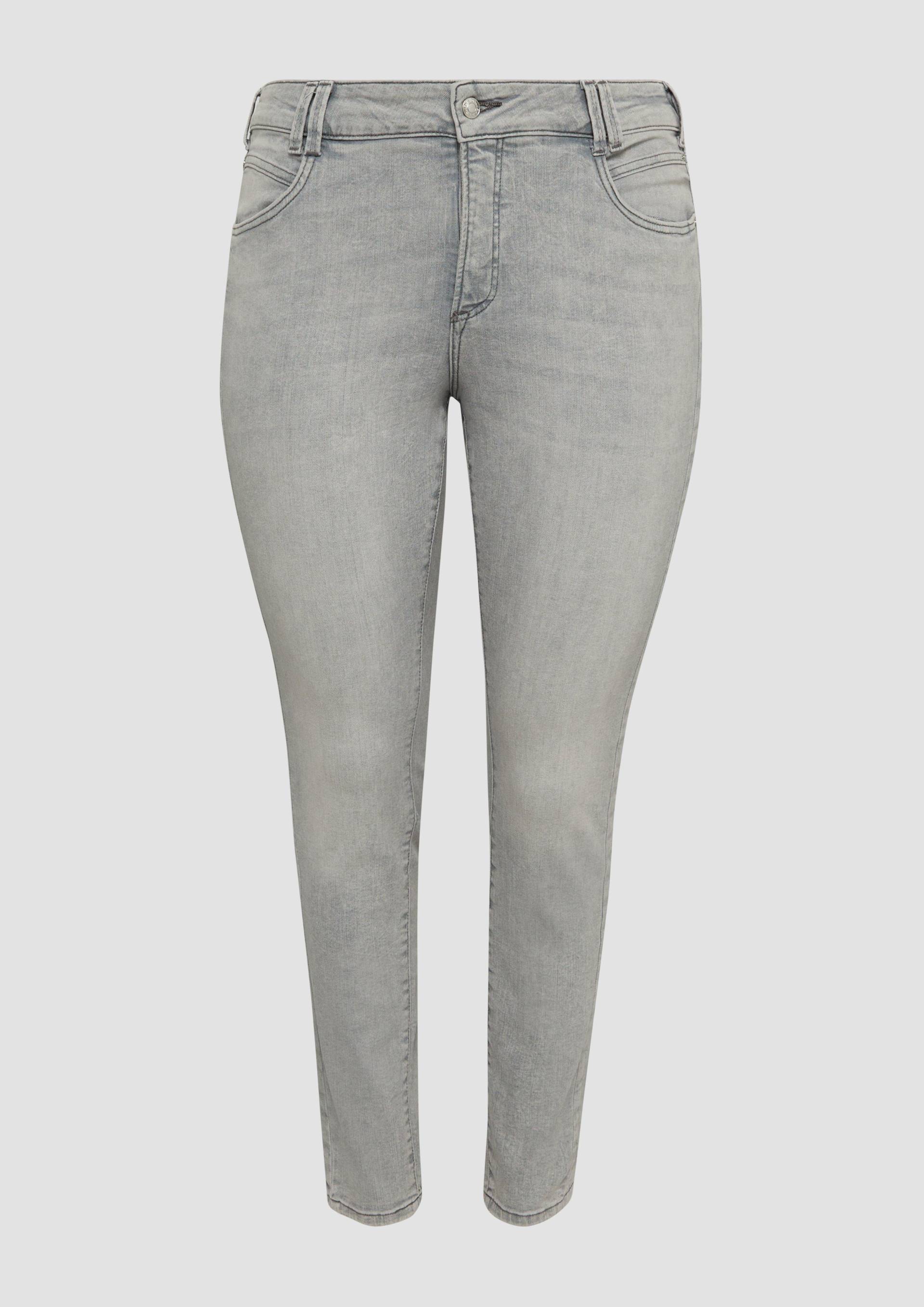 s.Oliver - Jeans / Skinny Fit / Mid Rise / Skinny Leg, Damen, grau von s.Oliver