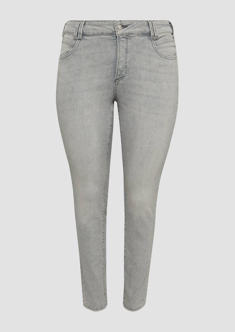 s.Oliver - Jeans / Skinny Fit / Mid Rise / Skinny Leg, Damen, grau von s.Oliver