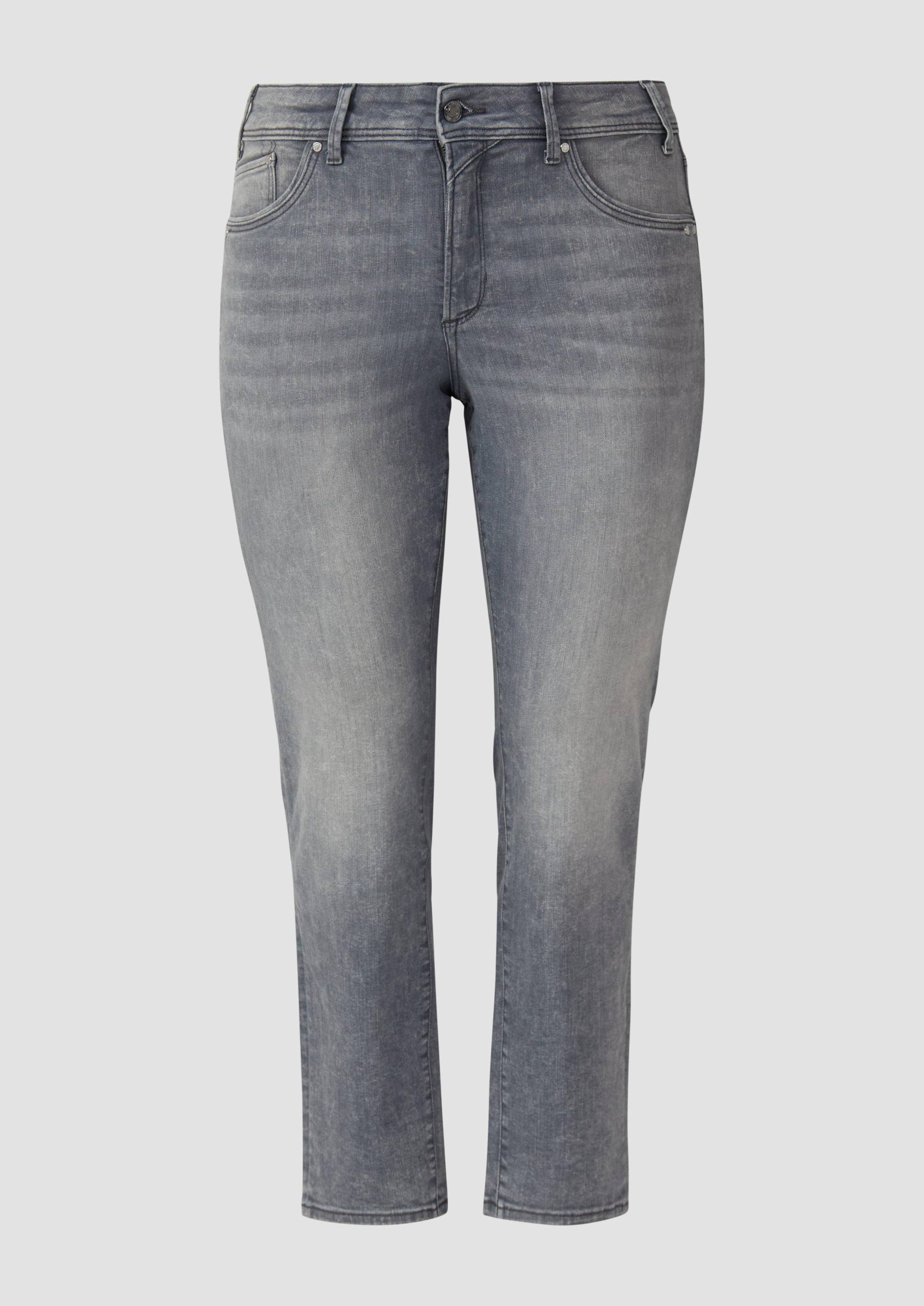 s.Oliver - Jeans / Slim Fit / Mid Rise / Slim Leg, Damen, grau von s.Oliver