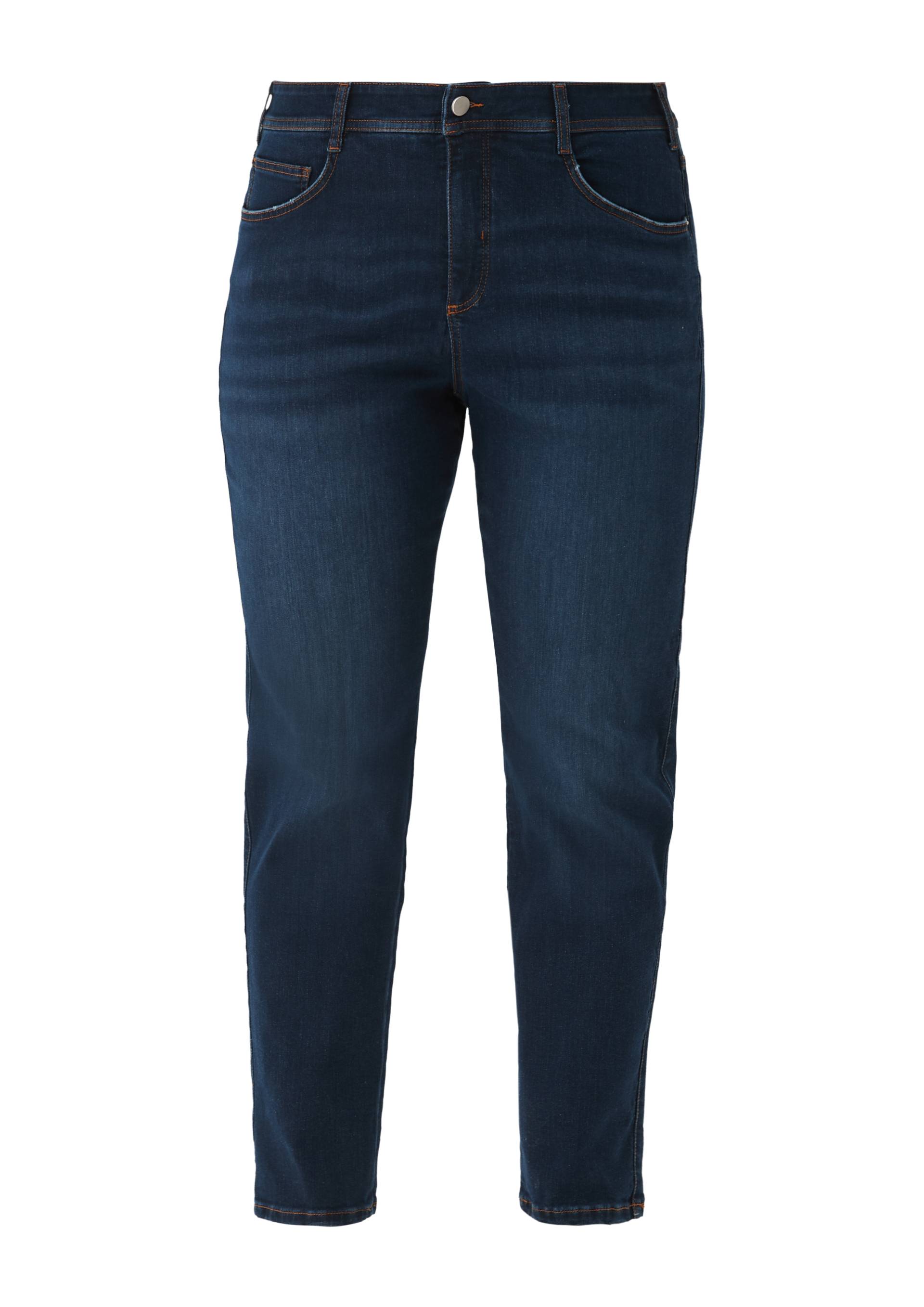 s.Oliver - Jeans / Curvy Fit / Mid Rise / Slim Leg, Damen, blau von s.Oliver