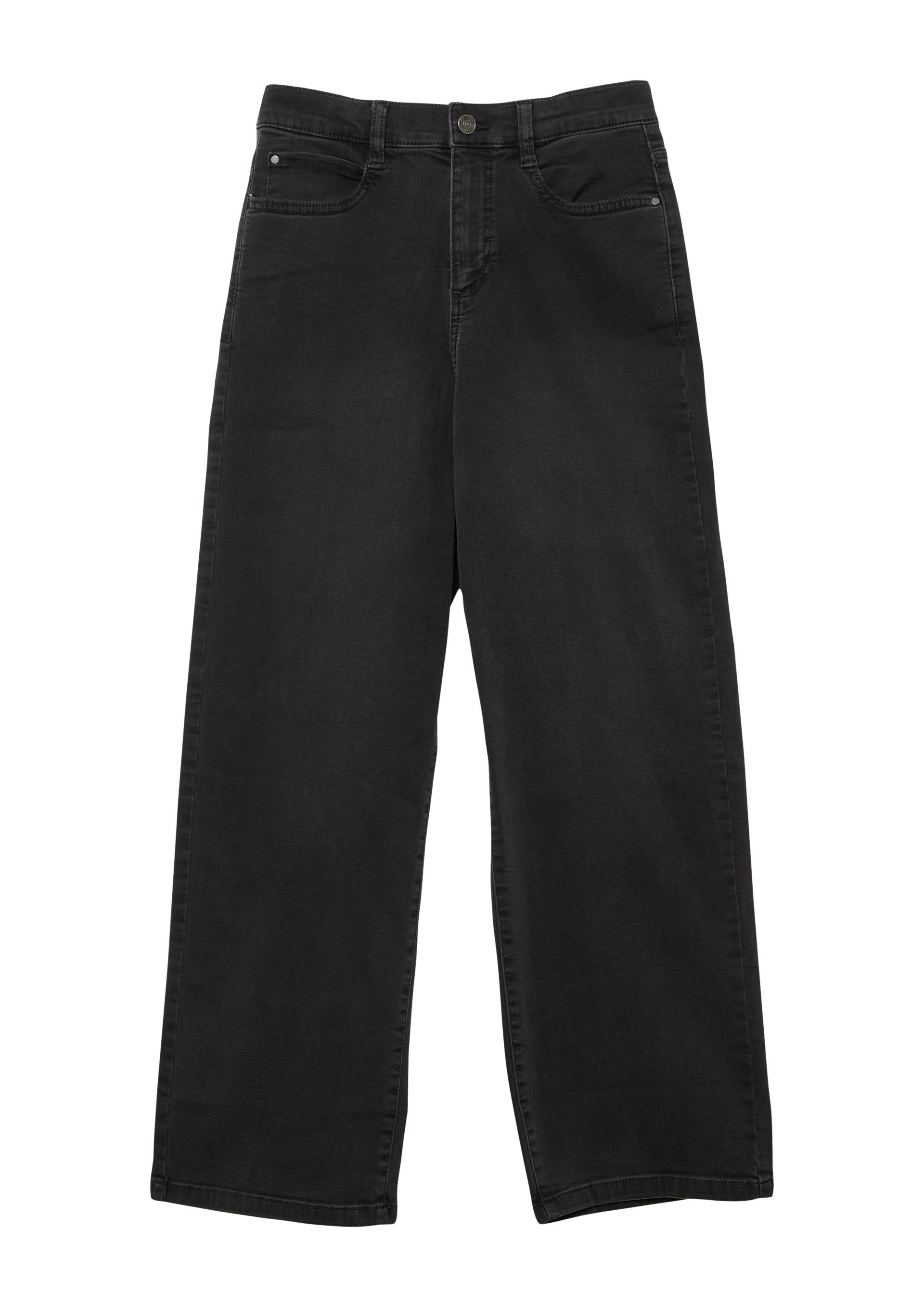 s.Oliver - Jeans Baggy / Relaxed Fit / Mid Rise / Wide Leg / soft & warm, Jungen, grau von s.Oliver
