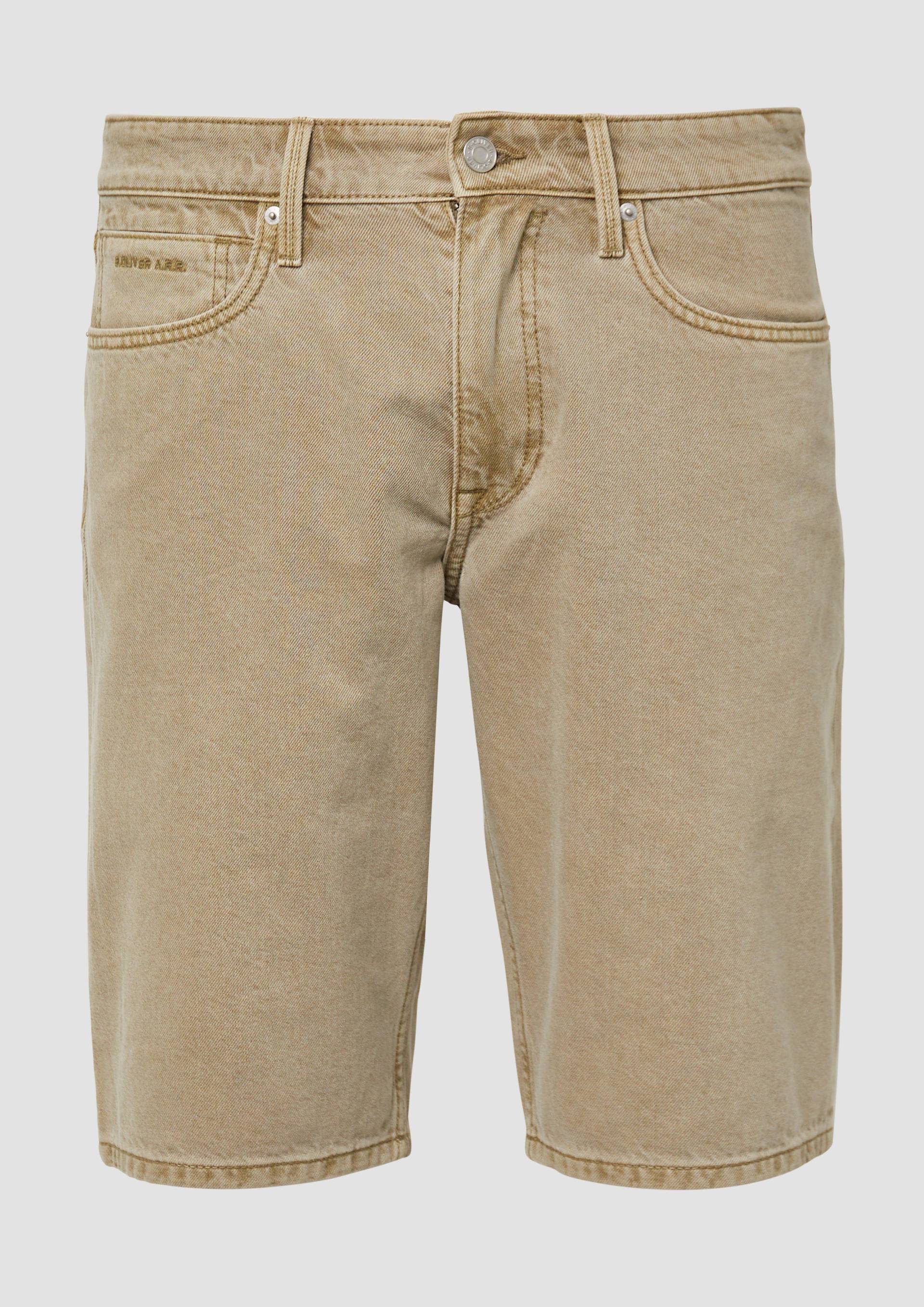 s.Oliver - Coloured Jeans-Bermuda / Regular Fit / Mid Rise, Herren, Grün von s.Oliver